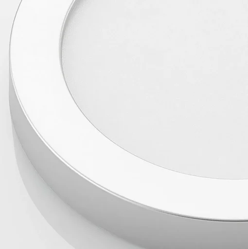 Prios LED plafondlamp Edwina, zilver, 25 cm, set van 3