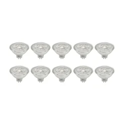 Prios LED reflectorlamp GU5.3 4.3W 345lm 36° helder 830 set van 10