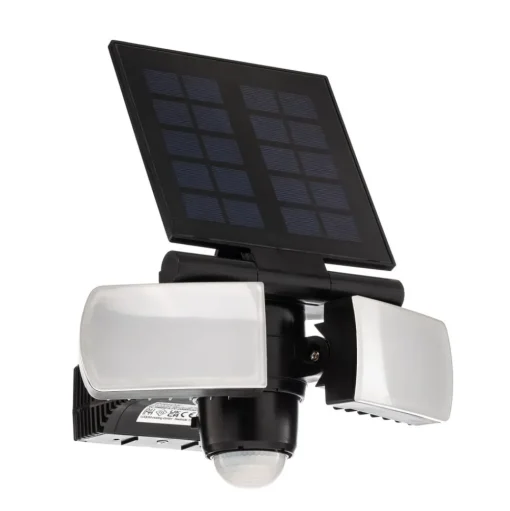 Prios LED wandspot Wrenley, zwart, sensor