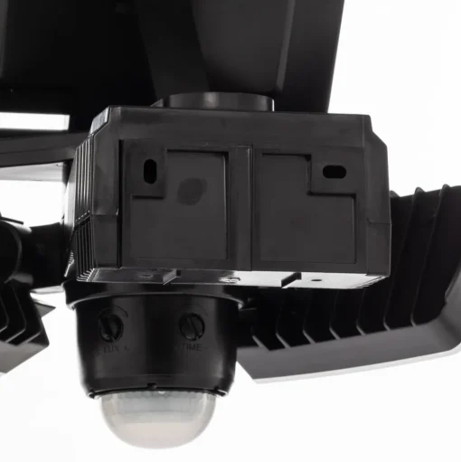 Prios LED wandspot Wrenley, zwart, sensor
