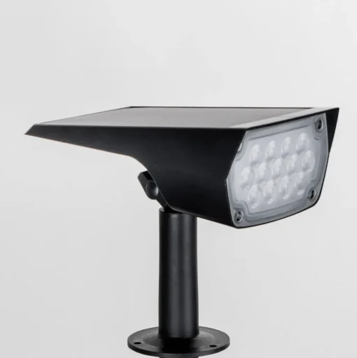 Prios LED zonnespot Helier, 49 cm, zwart, grondspies