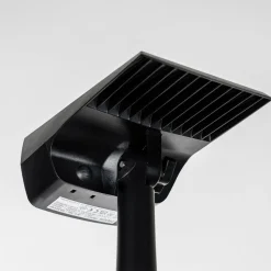 Prios LED zonnespot Helier, 49 cm, zwart, grondspies
