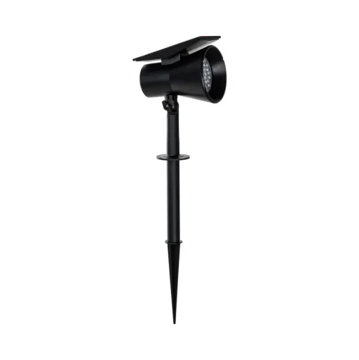 Prios LED-zonneschijnwerper Birko, hoogte 56 cm, zwart, grondspies