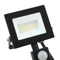 Prios Maikel buitenspot, 20W, 1500lm, metaal, sensor