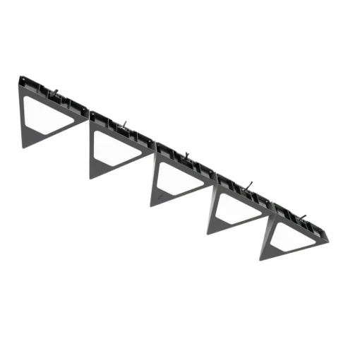 Prios Odia LED meubelverlichting, zwart, set van 5