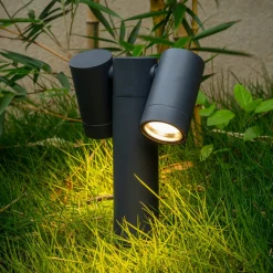 Prios prikspot Tulimar, 40 cm, zwart, 2-lamps