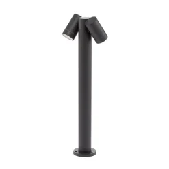 Prios tuinpadverlichting Tulimar, 2-lamps, 60cm, metaal, IP65