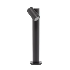 Prios Tulimar sokkellamp, 45cm, antraciet 1-lamp, metaal