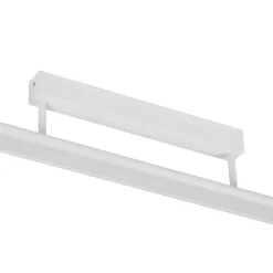 Prios Yuela LED plafondlamp, DALI, 100 cm, zilver