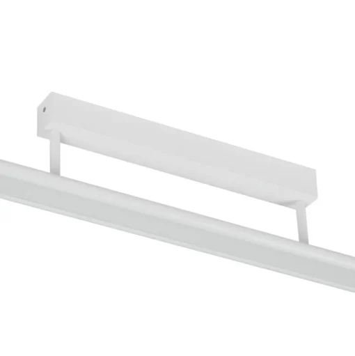 Prios Yuela LED plafondlamp, DALI, 100 cm, zilver
