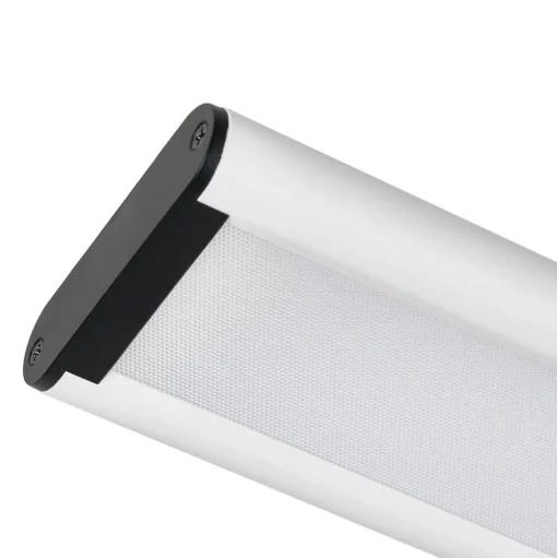 Prios Yuela LED plafondlamp, DALI, 100 cm, zilver