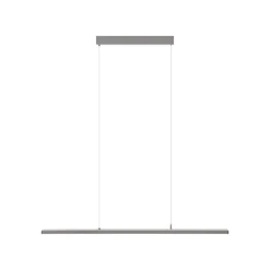 Prios Zyair LED kantoor hanglamp zilver DALI