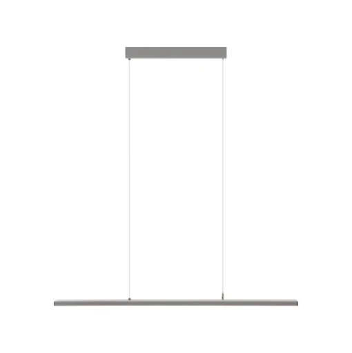 Prios Zyair LED kantoor hanglamp zilver DALI
