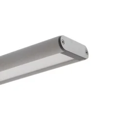 Prios Zyair LED kantoor hanglamp zilver DALI