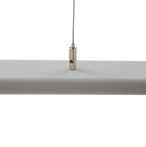 Prios Zyair LED kantoor hanglamp zilver DALI