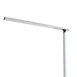Prios Zyair LED kantoor vloerlamp, zilver 108,4 cm