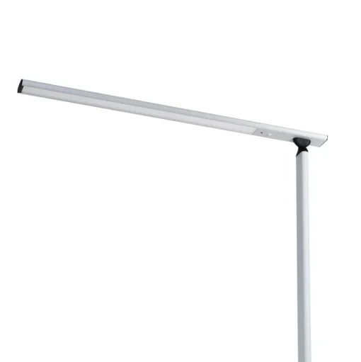 Prios Zyair LED kantoor vloerlamp, zilver 108,4 cm