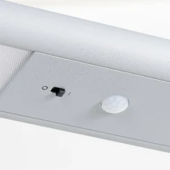 Prios Zyair LED kantoor vloerlamp, zilver 108,4 cm