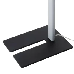 Prios Zyair LED kantoor vloerlamp, zilver 108,4 cm