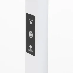 Prios Zyair LED kantoor vloerlamp, wit 59,7 cm