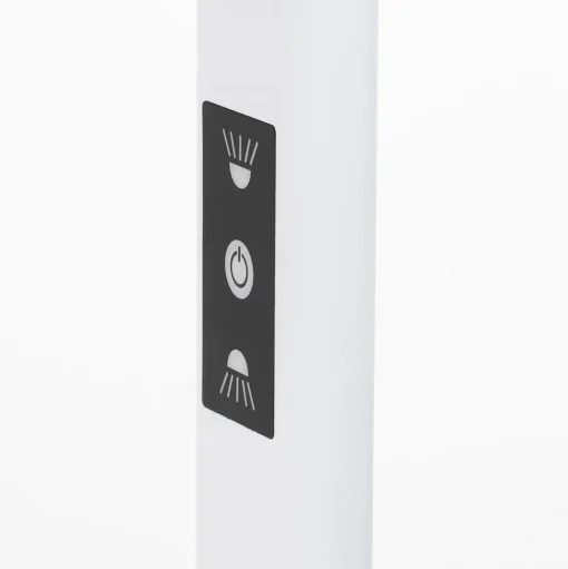 Prios Zyair LED kantoor vloerlamp, wit 59,7 cm