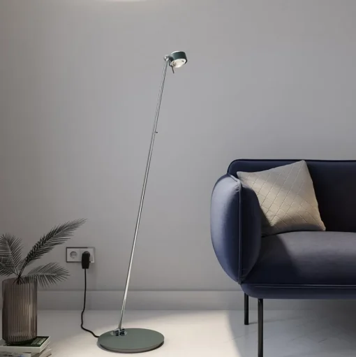 Puk Mini Floor Single LED mat/helder antraciet