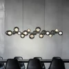 PURE LED hanglamp E-Popup, grijs, glas/metaal CCT 18-lichts.