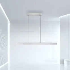 PURE LED hanglamp Moto-Rise, zilver, aluminium CCT