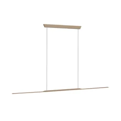 PURE LED hanglamp Oppervlakte, brons 125 cm aluminium 3.000 K