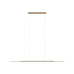 PURE LED hanglamp Oppervlakte, brons 125 cm aluminium 3.000 K