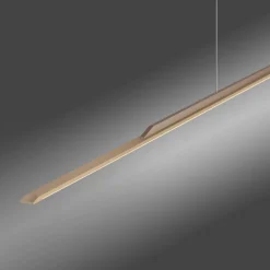 PURE LED hanglamp Oppervlakte, brons 160 cm aluminium 3.000 K