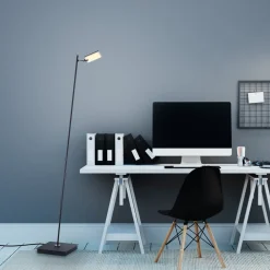 Pure Mira LED vloerlamp, afstandsbediening, zwart