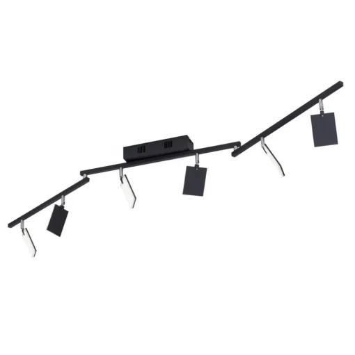 PURE Mira plafondlamp 6-lamps remote CCT zwart