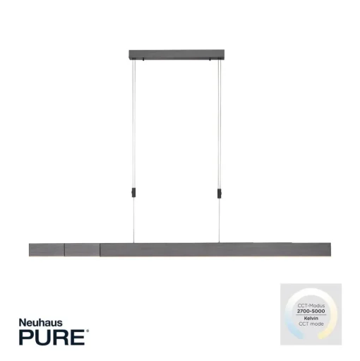 Pure Moto LED hanglamp met dimmer, grijs