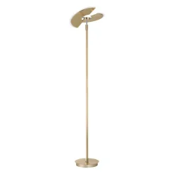 Pure Mutil LED vloerlamp, dimmer, CCT, messing
