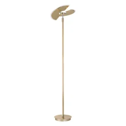 Pure Mutil LED vloerlamp, dimmer, CCT, messing