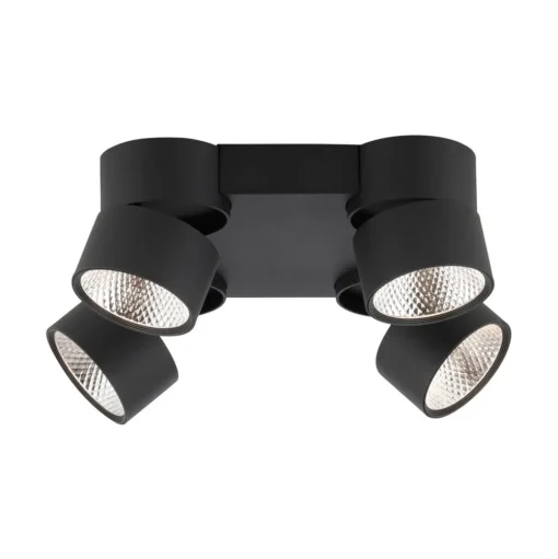 Pure Nola LED plafondlamp 4-lamps zwart