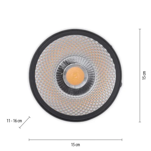 Pure Nola LED plafondlamp 1-lamp zwart