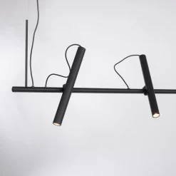 Pure Tutua LED hanglamp, 4-lamps, zwart