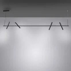 Pure Tutua LED hanglamp, 4-lamps, zwart