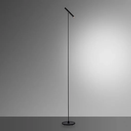 Pure Tutua LED vloerlamp, sensordimmer, zwart