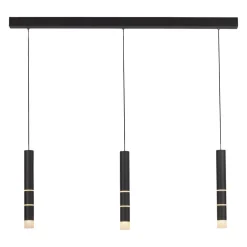 PURE Vega LED hanglamp, drie cilinders, zwart