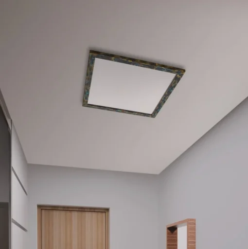 Quitani Aurinor LED paneel, goudkleurig gepatineerd, 68 cm
