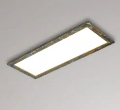 Quitani Aurinor LED paneel, goudkleurig gepatineerd, 86 cm