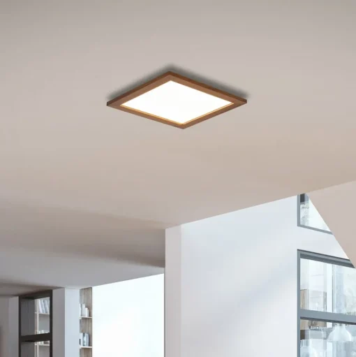 Quitani Aurinor LED paneel, walnoot, 45 cm