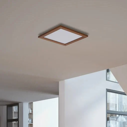 Quitani Aurinor LED paneel, walnoot, 45 cm