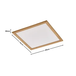 Quitani Aurinor LED paneel, eiken natuur, 68 cm