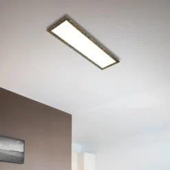 Quitani Aurinor LED paneel, goud gepatineerd, 125 cm