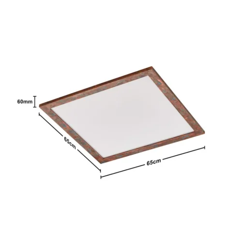 Quitani Aurinor LED paneel, koper, 68 cm