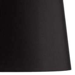 Quitani driepoot vloerlamp Jata, houtchintz, zwart